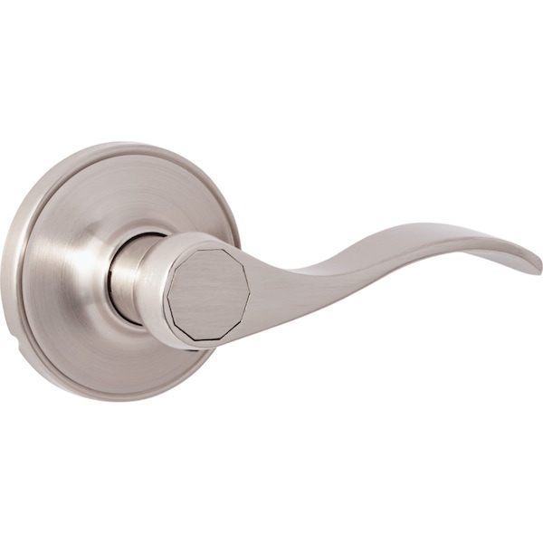 Steel Pro Brushed Nickel Wave Passage Door Lever LC2X203B - main